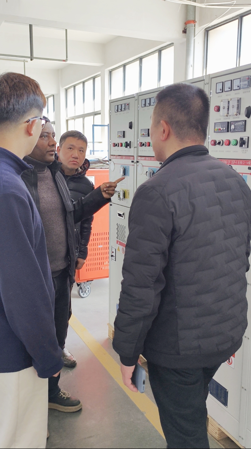 Pakar EEU mengunjungi Kexun untuk program 20 set gardu induk